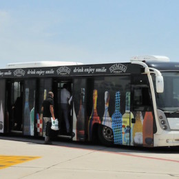 Wrapping autobus Cobus aeroporto