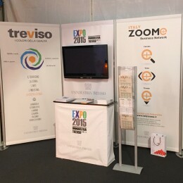 Trittico espositore monitor LCD