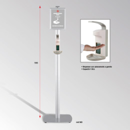 Colonnina gel lavamani