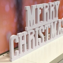 Merry Christmas 3D bianco