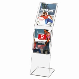 Portadepliant in plexiglass A4