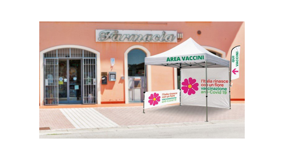 Gazebo per vaccinazione SARS COV-19